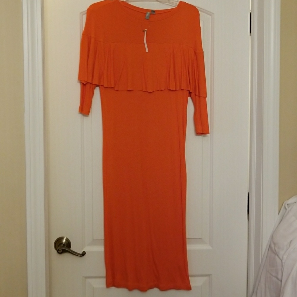 Asos Ruffle midi dress